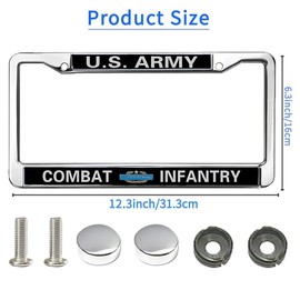US Army Infantry License Plate Frame for Mother’s Day US Army Combat Infantry Anti-Theft License Plate Frame Infantry Superhero License Plate Frame Thankful Gift for Infantry Solider
