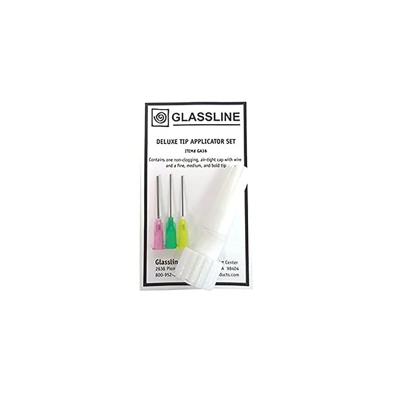 Rainbow Art Glass Deluxe Tip Applicator Set for Glassline Bottle