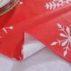 Christmas Table Cloth for Rectangle Tables, White Snowflake Print Wipe