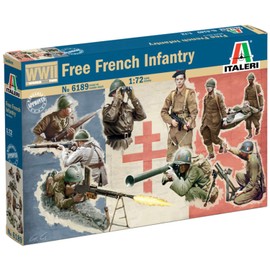 Italeri 510006189 - 1:72 French Infantry (WW II), Model Building Kit, Standing Model Building, Crafts, Hobby, Gluing, Plastic Kit, Unpainted