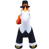 Holidayana Thanksgiving Inflatables 5ft Turkey & Pilgrim Unicorn. Large Fall