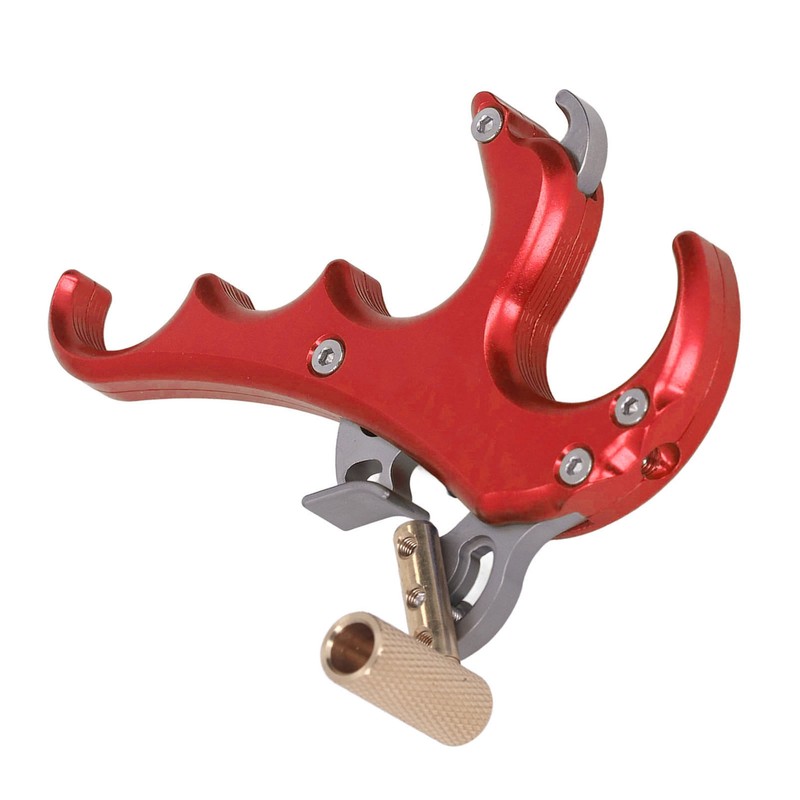 Bow Release Aids Aluminum Alloy Sensitivity Adjustable 4 Fingers Compound