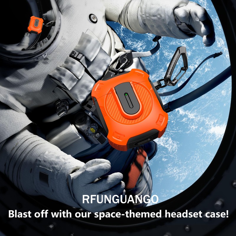 RFUNGUANGO for AirPods 2nd Generation tective case, 2024 New Space-Themed