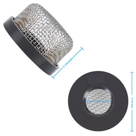Stainless Steel Mesh Aerator Screen Strainer - Compatible with Livewell Pump, Fits ¾ Inch - 14 Female Thread - Enhancing Filtering and Aeration（2Pcs）