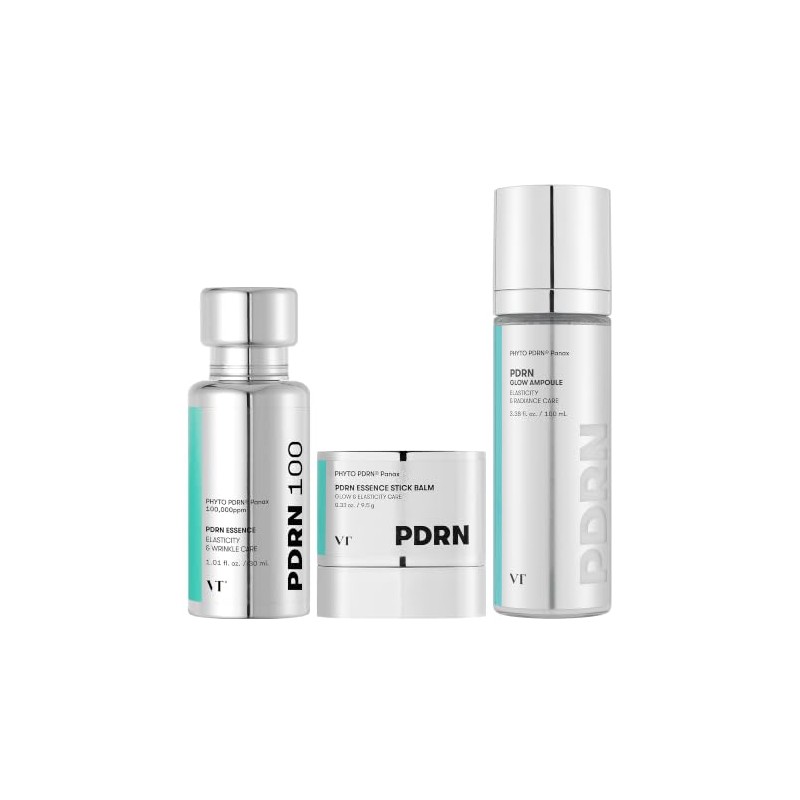 VT COSMETICS PDRN - Juego de rutina de brillo