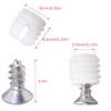 MEETOOT 100pcs Plastic Hinge Dowel Inserts Kit 4x10mm Toothed Machine
