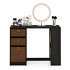 FURINNO Computer Study Writing Desk, Espresso, Model:15110EXBR