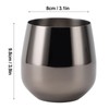Stainless Steel Wine Glass Stemless Egg Shape 550ml Unbreakable Portable