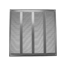 Vent Systems Galvanized 16'' x 16'' Inch Air Vent Cover Metal Air Return Grill with Built in Pest Guard Screen HVAC Vent Cover for Home Improvement Vent Duct Cover 400x400 mm