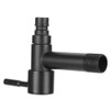 G1/2in Black Stainless Steel Washing Machine Faucet Single Cold Sink