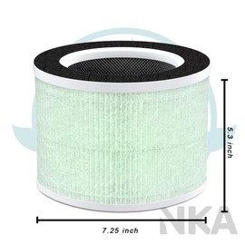 RP-AP088-F2/F1 True HEPA Carbon Replacement Filter Compatible with RENPHO RP-AP088 Air purifier RP-AP088W/RP-AP088B RP-AP088-F2 4 Stage Filtration System, 1 Pack