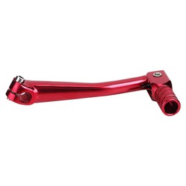 Motorcycle 150 x 65 mm CNC Aluminium Alloy Folding Gear Lever for Universal Motorcycle Modification - Blue & Red (Red)