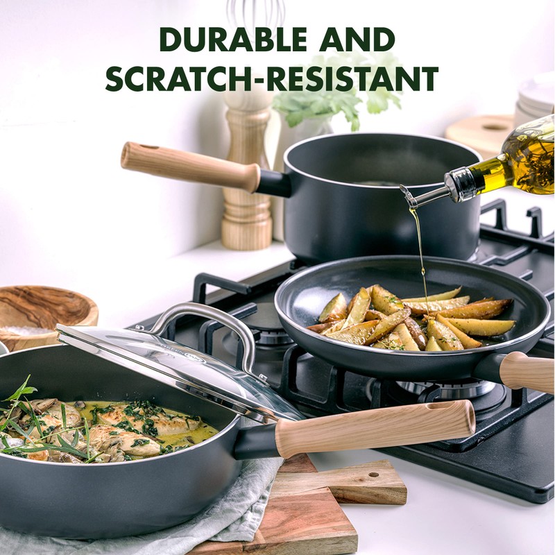 GreenPan Hudson Healthy Ceramic Nonstick, 4 Piece Cookware Pots and