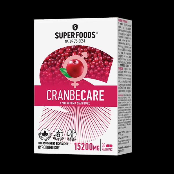 SUPERFOODS CRANBECARE 15200MG 30CAPSULES