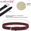 Glamexx24 Unisex Elastic Fabric Belt Braided Stretch Belt Stretchy Belt