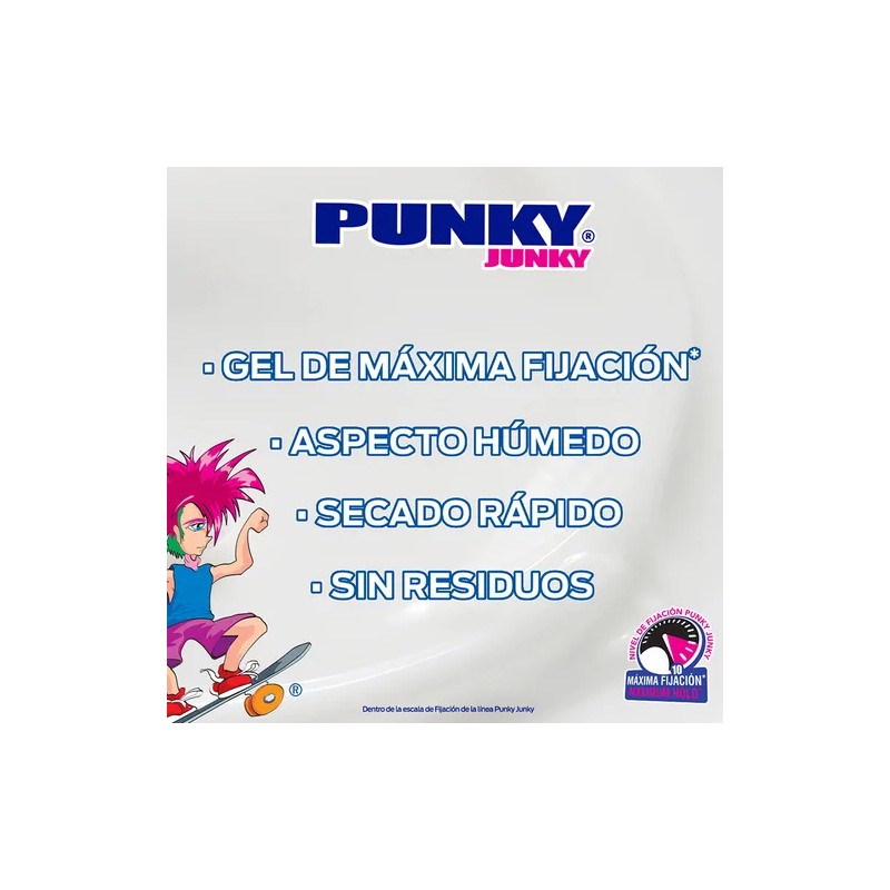 Punky Junky White Maximum Hold Styling Gel 500g