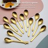 Kyraton Gold Teaspoon, 12 Pieces, 14 cm Stainless Steel Coffee