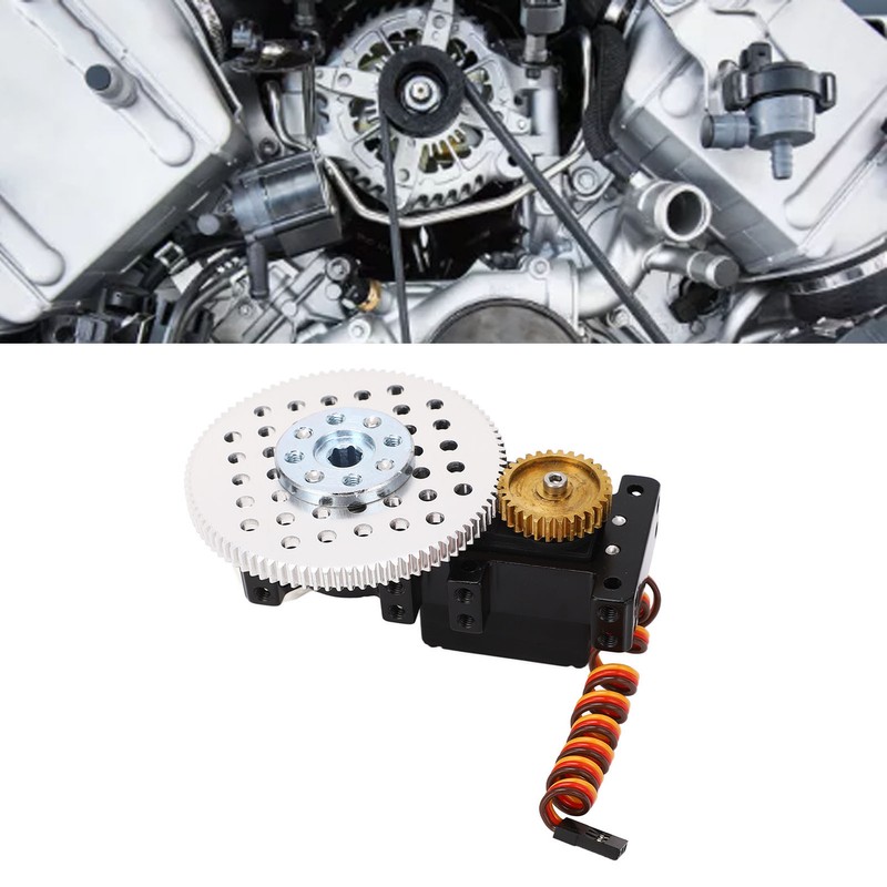 Servo Steering Gear Box 3:1 Ratio Feedback Continuous Mode Servo