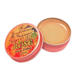 ROSE Perfume - Eau de Parfum - Solid Balm - Natural Essential Oils Aromatherapy Fragrance (Tea Rose, De Mai, Otto, Rosa Damascena, Centifolia, Gardenia) Travel Size, Party Guest Favors Gifts - 0.5oz