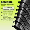 DCRCFIBER Real Carbon Fiber License Plate Frame, 100% Pure Carbon