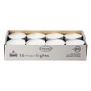 EDZARD 16 Maxi Tea Lights Diameter 58 mm White Unscented