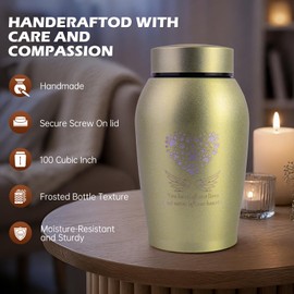 Cremation Urns for Pet Ashes Angel Wings Urn for Funeral Urn for Ashes