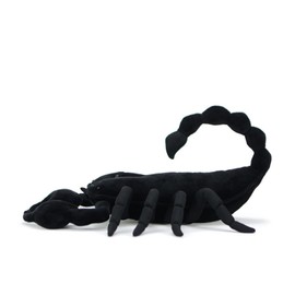 FRANKIEZHOU Realistic Emperor Scorpion Stuffed Animal - Black, 15" Plush, Soft Insect, Kids' Gift & Home Decor