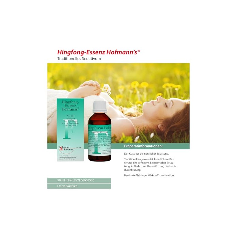 Hofmann & Sommer Hingfong Essence, Medicinal Herbal Supplement in Teardrop