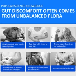 Probiotics for Gut Health Supplements, Oral Probiotics for Women & Men, Pro biotics for Gut Health for Digestive Balance, Bloating Relief & Immune Support, Womens Prebiotics Powder, Travel 30 Packets