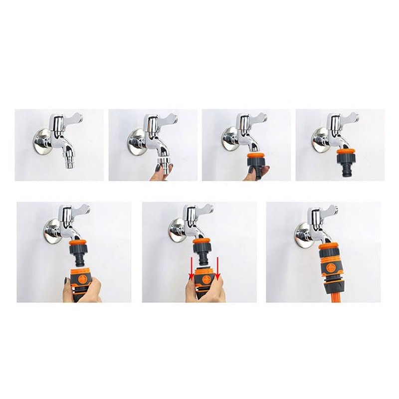 Garden Hose Quick Connector Set, for Begin and End of