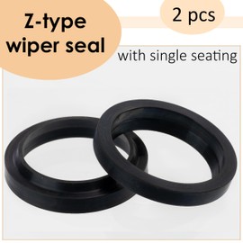 AERZETIX - C76712 - Set of 2 simple "Z" type stripper seals for hydraulic cylinders shaft diameter 30 mm - outer diameter 38 mm - operating temperature -30 +100°C - made of NBR rubber