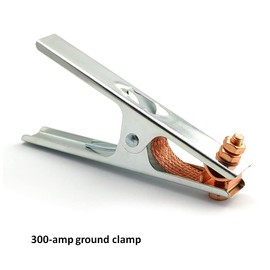 WeldingCity Tweco-type Twist-lock Connector Plug and Ground Work Clamp for Welding Cable Set in Welder Whip Lead