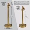 Paper Towel Holder Countertop, Gold Paper Towel Stand with Bird
