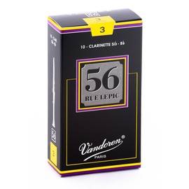 Vandoren CR503 Bb Clarinet 56 Rue Lepic Reeds Strength 3; Box of 10
