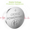 POWEROWL High Capacity CR2032 Battery (20-Pack) 3v Lithium Batteries, Leak-Free,