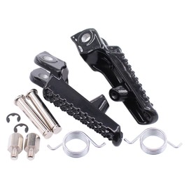 Motorcycle Footrest Front Footrest Pedal Pins Front Foot Pegs Foot Pegs Foot Pedals Front Pedal Black Left Right for Honda CB1000R SC60 CB 1000 R CBR 1000 RR SC57 SC59 CBR 600 RR PC37 CBR600RR