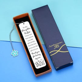 Future Daughter in Law Gifts from Mother in Law Daughter in Law Birthday Gifts Wedding Anniversary Gifts for Daughter-in-Law Bridal Shower Gifts for Bride Bookmark Gifts for Book Lover Christmas