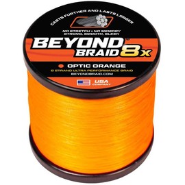 8 Strand Braided Fishing Line Series - Super Sleek & Smooth Braided Fishing Line - High Performance Fishing Line For Saltwater & Freshwater - color: Optic Orange, yards: 2000 Yards, pound test: 15lb