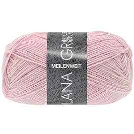 LANA GROSSA Meilenweit 50 g | Classic Socks, Machine Washable | Hand Knitting Yarn Made of 80% Virgin Wool and 20% Polyamide | 50 g Wool for Knitting & Crocheting | 210 m Yarn