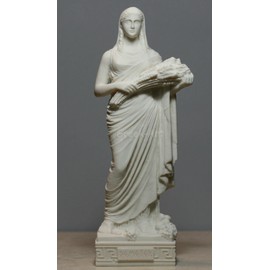 Demeter Ceres Harvest Fertility Goddess Greek Alabaster Statue Sculpture 25cm