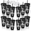 Skylety 12 Sets Music Themed Gifts Musical Note Tumbler Cups