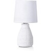 BRUBAKER Table Lamp Bedside Lamp 28 cm White Ceramic Lamp