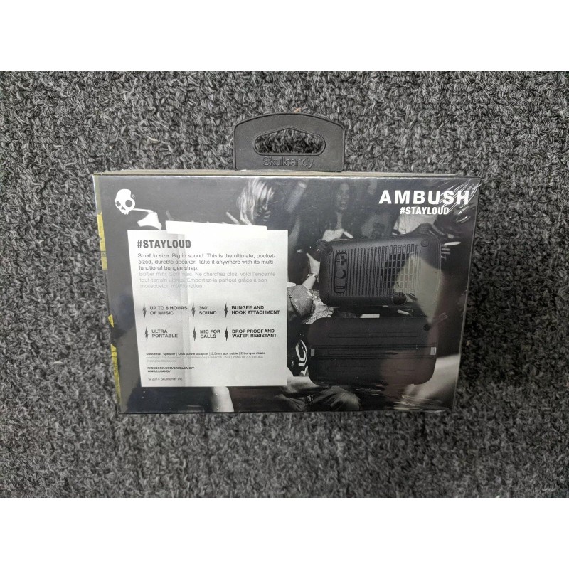 Skullcandy AMBUSH Wireless Bluetooth Speaker | BLACK | S7AMGW-343