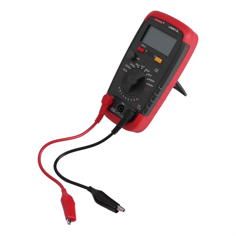 Medidor de Capacitancia Condensador de Capacitancia con Pilas Digital Tester