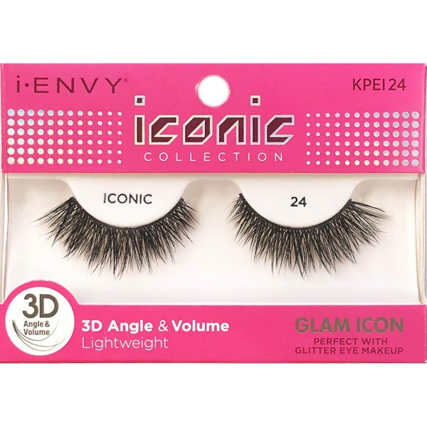 i-Envy 3 Pairs False Eyelashes 3D Glam Collection Multi-angle &