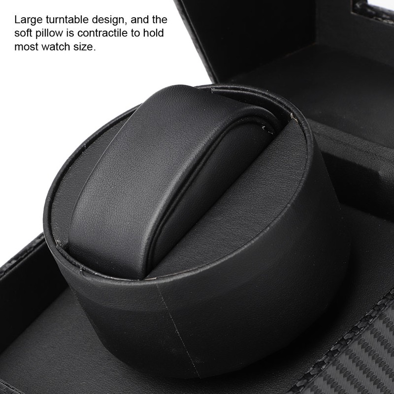 Single Automatic Watch Winder with Quiet Motor Wristwatch Display Case