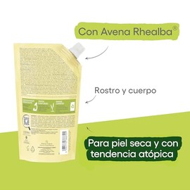 ADERMA, Exomega Control Aceite Limpiador Emoliente Eco Refil, Para Piel Seca o con Tendencia Atópica, 500 ml