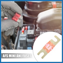 A ABSOPRO 6pcs 50A AFS Mini ANL Fuse for Car Truck Motorcycle Boat Audio CDs Item Replacement