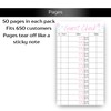 Guest Check Server Notepad with Steak Temperatures and Smothers, Waitress