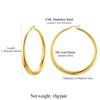 FindChic Hoop Earrings for Men and Women Round Twisted Earring